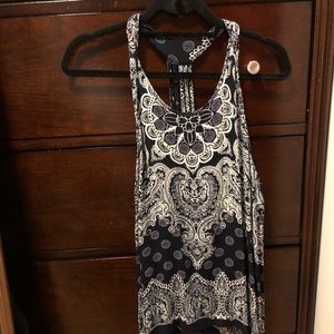 Aqua racer back tank top